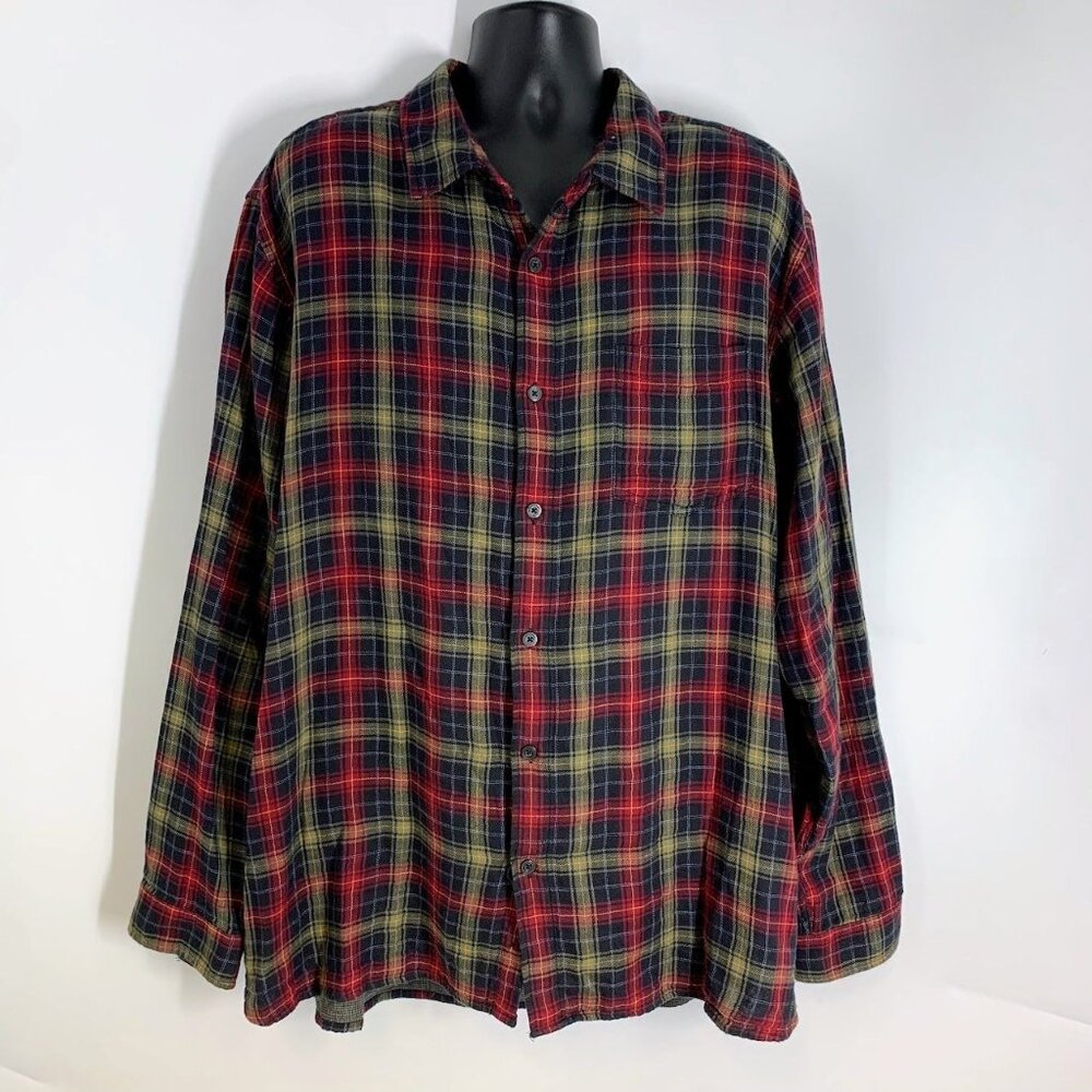 Carbon 2 Cobalt Men's Upper Echelon Plaid Lined Long Sleeve Shirt‎ Size XXL